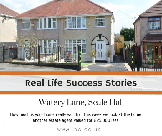Real Life Success Stories.  Selling Watery Lane, Scale Hall