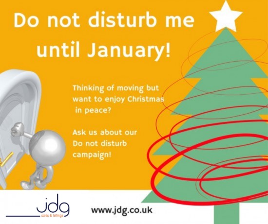 Do not disturb me over Christmas please!