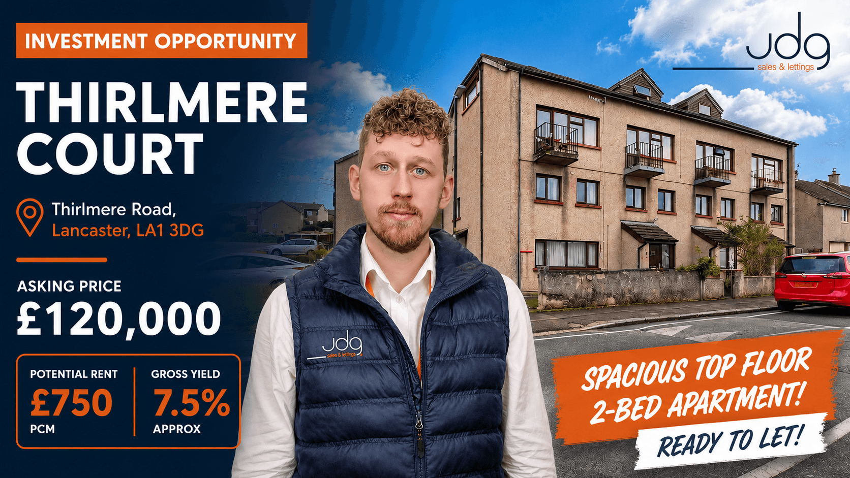🏡 Ready-to-Let Investment with 7.5% gross return – Thirlmere Court, Lancaster!