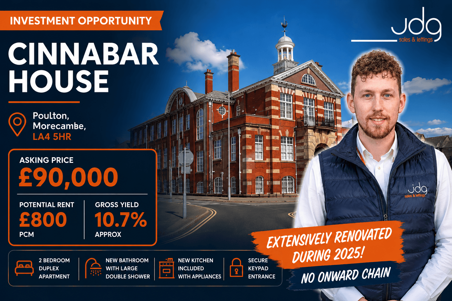 🏛️ 10.7% Gross Investment – Cinnabar House, Morecambe!