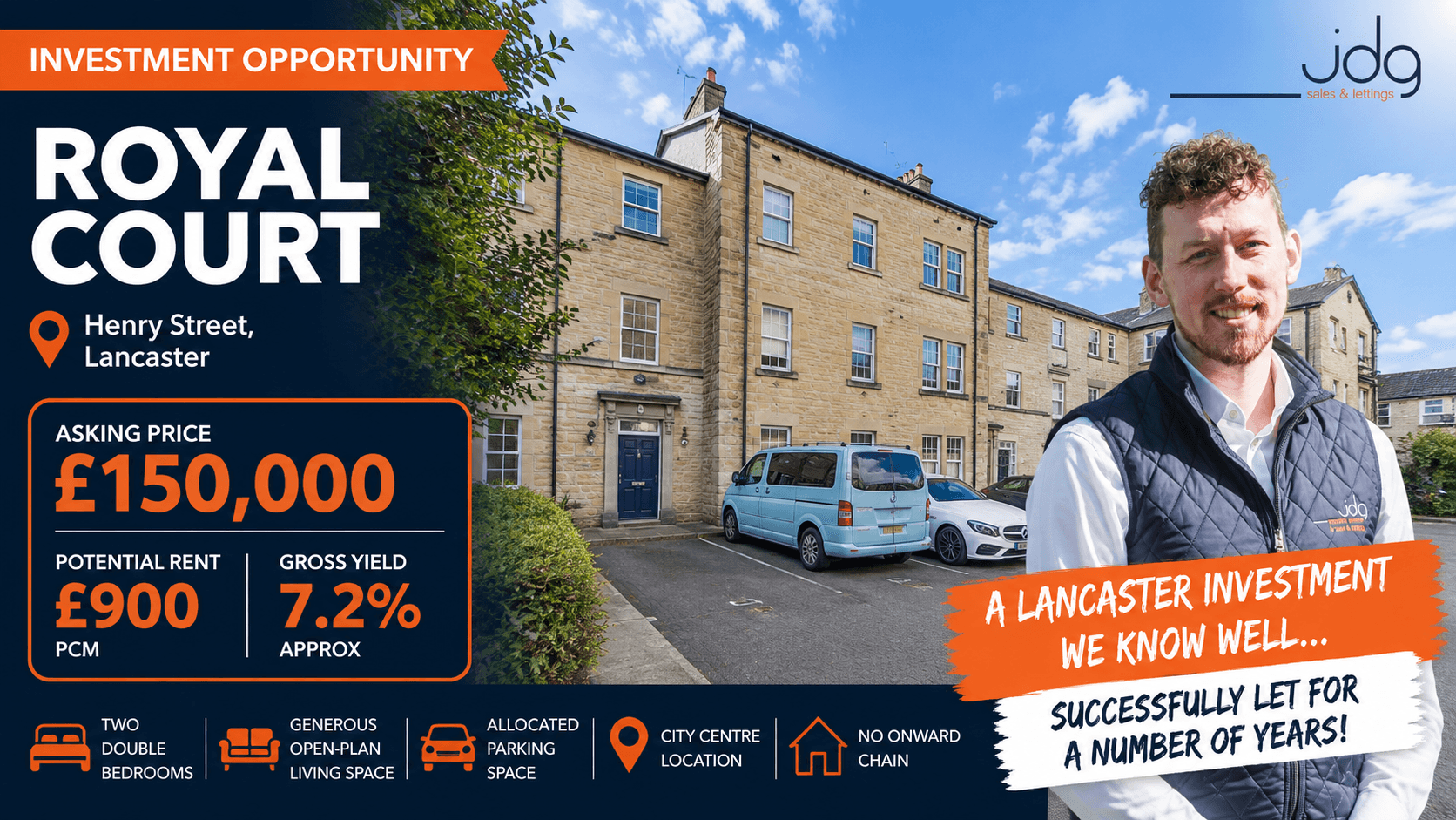 Royal Court - Central Lancaster Investment Opportunity with 7.2% Gross Yield