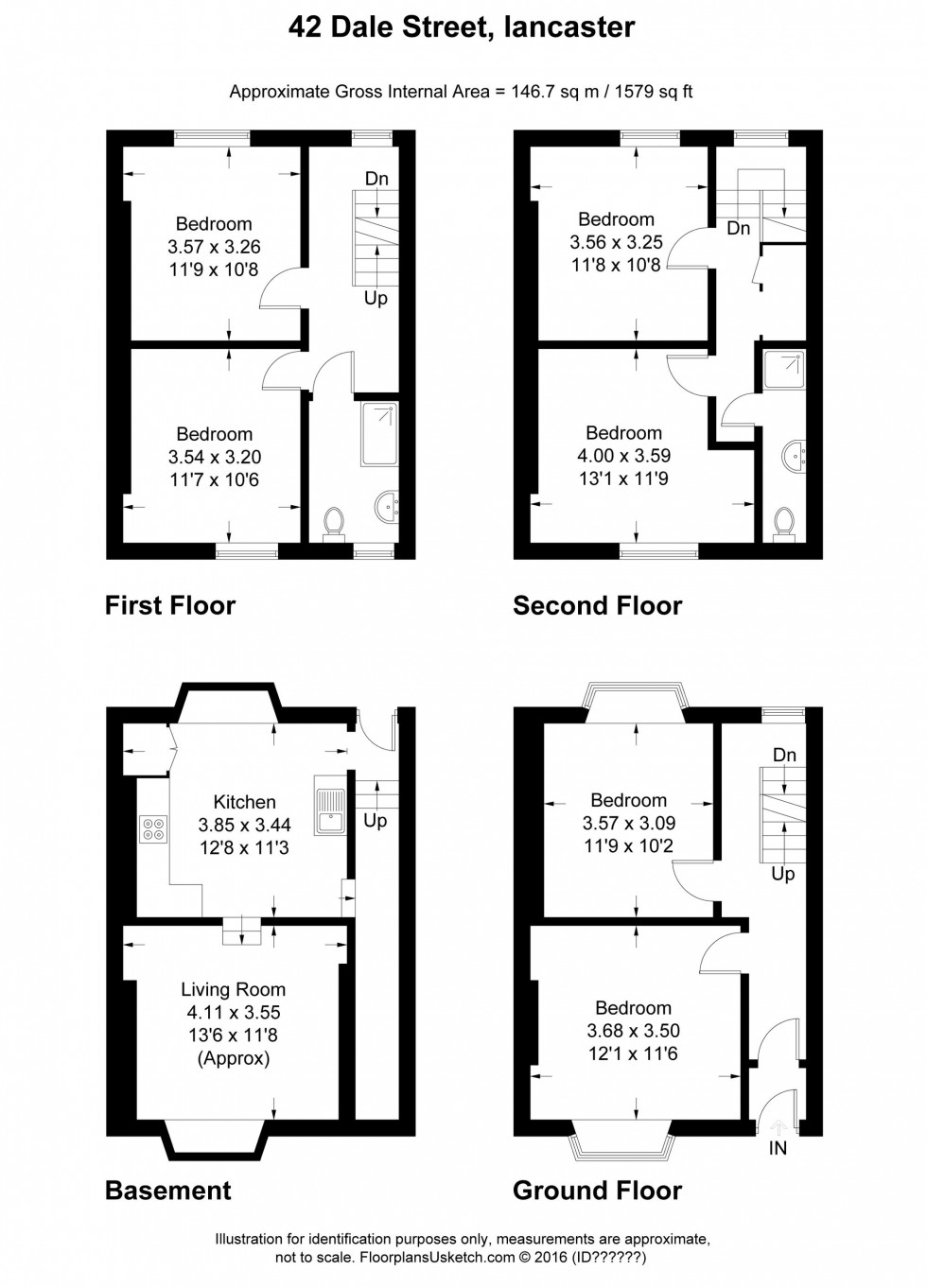 Floorplan for Dale Street, Lancaster, LA1