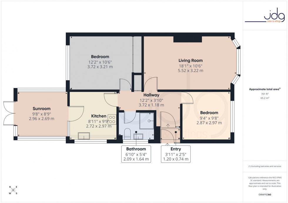 Floorplan for White Lund Road, Morecambe, LA3