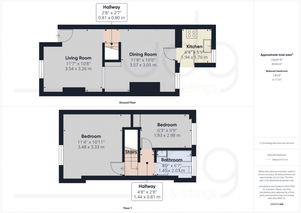 Floorplan for Graham Street, Lancaster, LA1