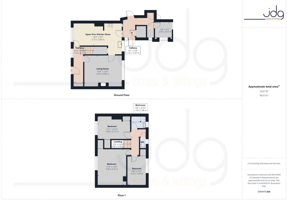 Floorplan for Bowland View, Glasson Dock, LA2