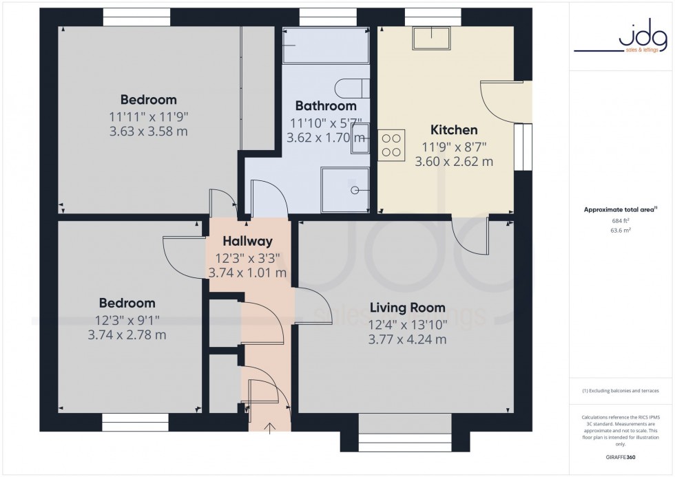 Floorplan for Princess Avenue, Lancaster, LA1