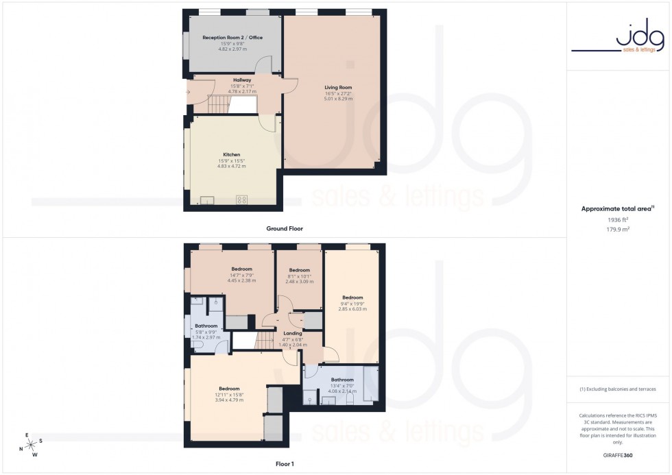 Floorplan for Standen Park House, Lancaster, LA1