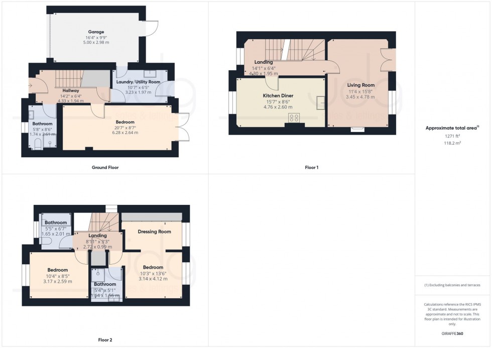Floorplan for Spruce Avenue, Lancaster, LA1