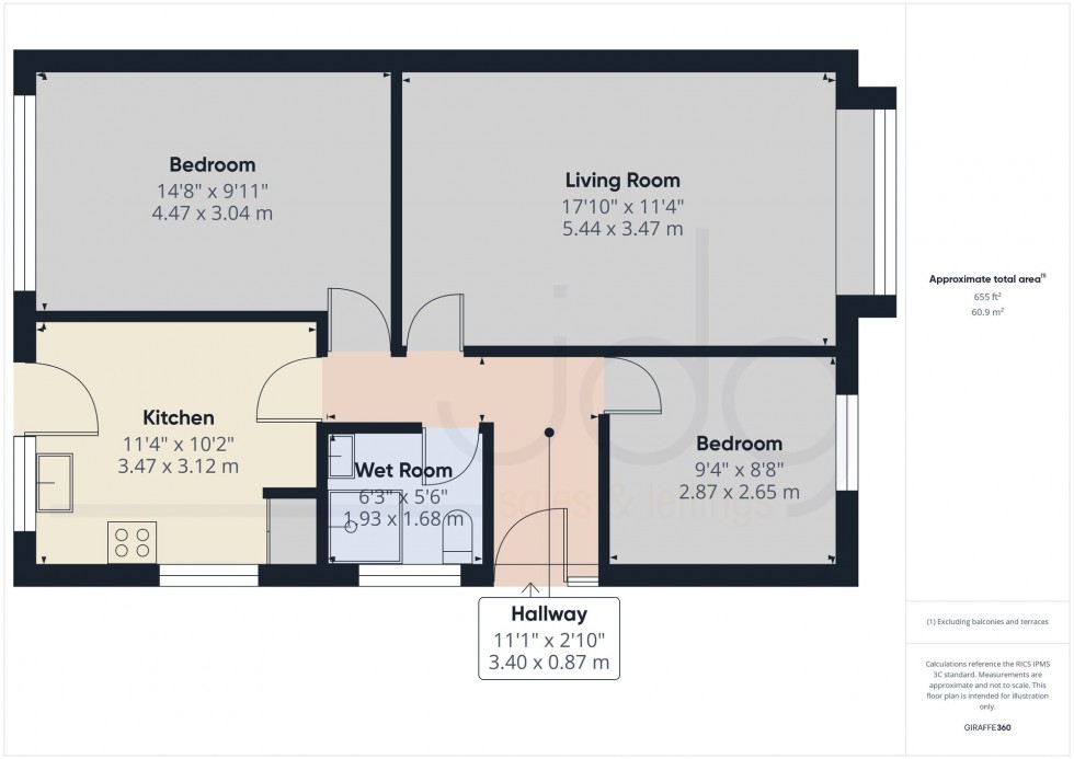 Floorplan for Altham Road, Morecambe, LA4