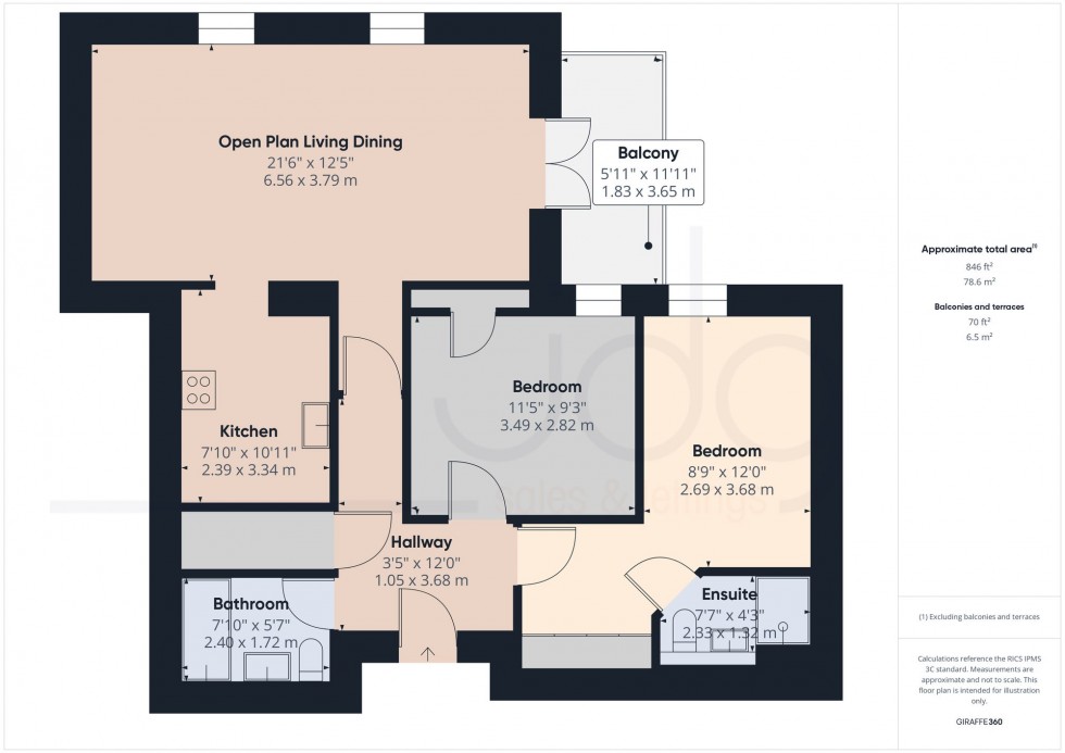 Floorplan for Kershaw Drive, The Residence Kershaw Drive, LA1