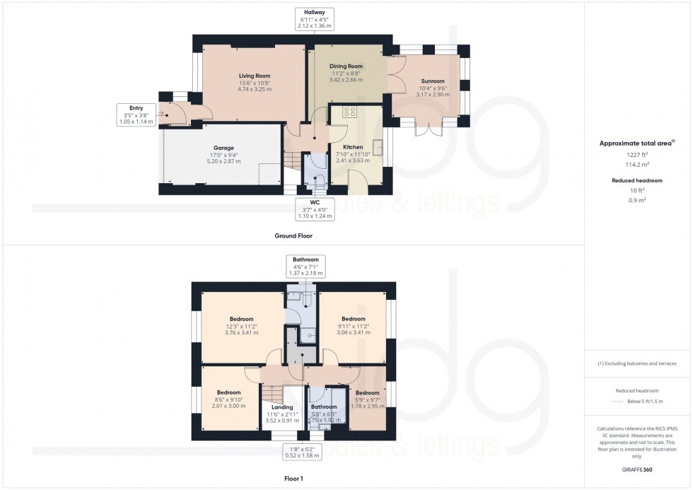 Floorplan for Hodder Avenue, Morecambe, LA3