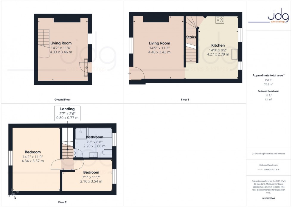 Floorplan for Prospect Street, Lancaster, LA1