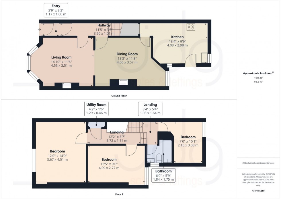Floorplan for Coulston Road, Lancaster, LA1