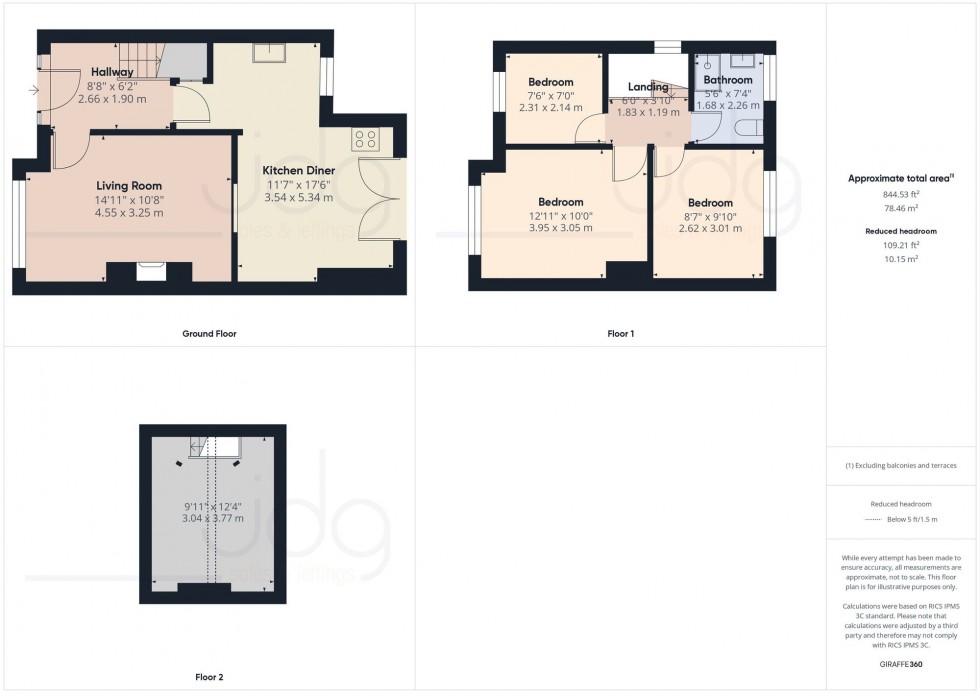 Floorplan for Wensley Drive, Lancaster, LA1