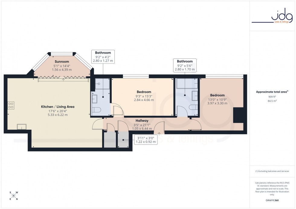 Floorplan for Kershaw Drive, The Residence Kershaw Drive, LA1