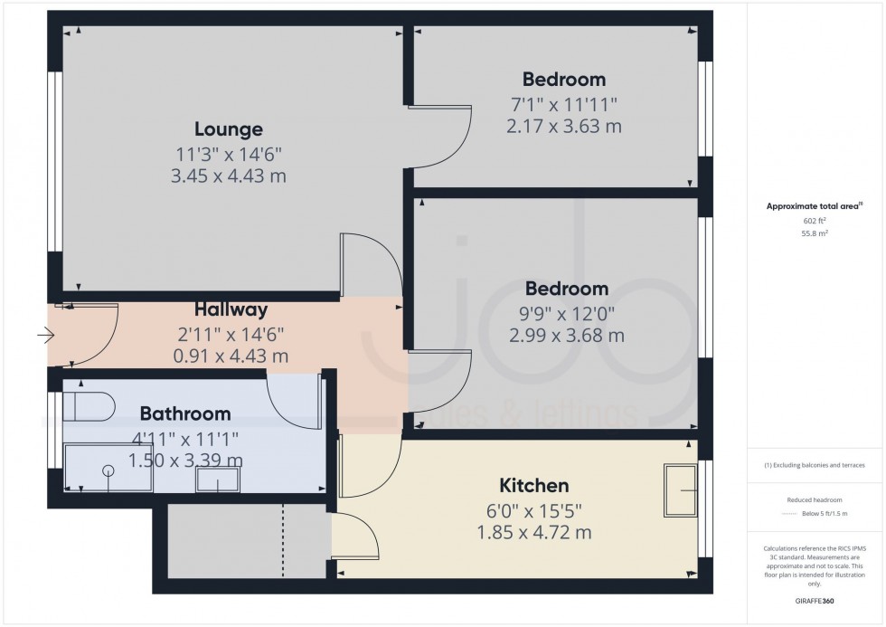 Floorplan for Burnham Court, Morecambe, LA3