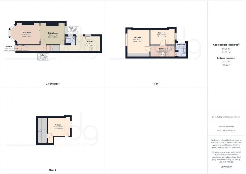 Floorplan for Kelsey Street, Lancaster, LA1