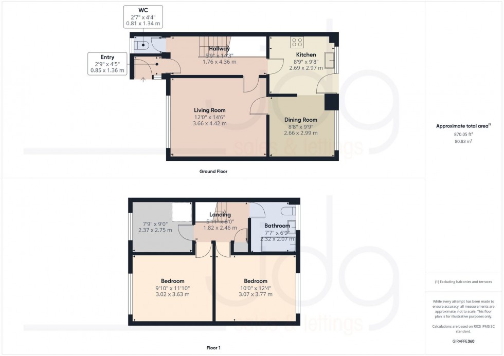 Floorplan for Meadow Street, Lancaster, LA1