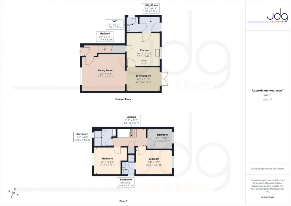Floorplan for Oakland Close, Lancaster, LA1