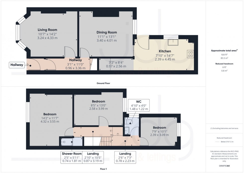 Floorplan for Coulston Road, Lancaster, LA1
