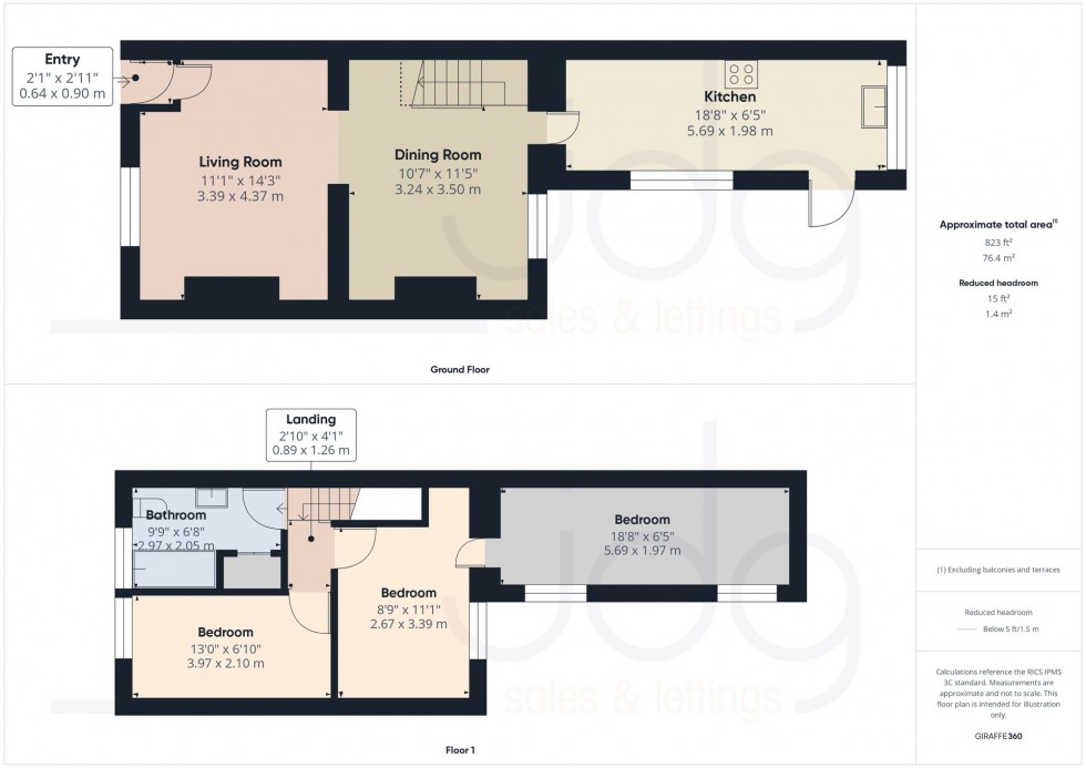 Floorplan for Meadow Street, Lancaster, LA1