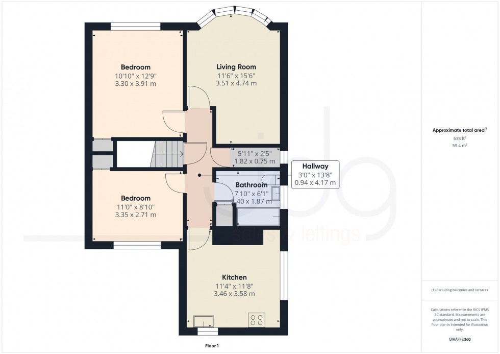 Floorplan for Dalton Road, Heysham, LA3