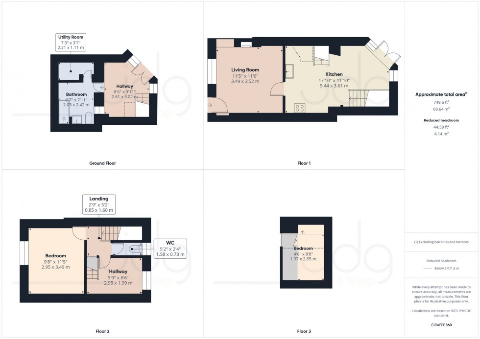 Floorplan for Grasmere Road, Lancaster, LA1