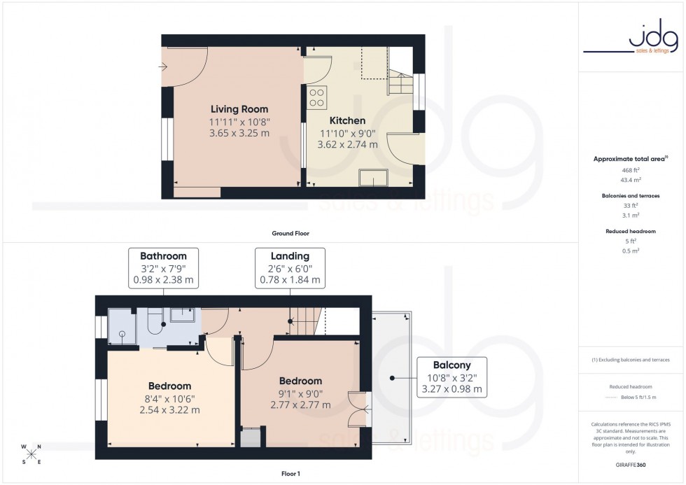 Floorplan for Glasson Dock, Lancaster, LA2