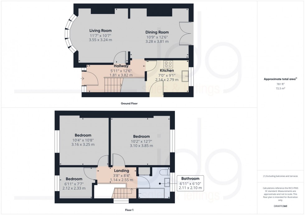 Floorplan for Sulby Drive, Lancaster, LA1