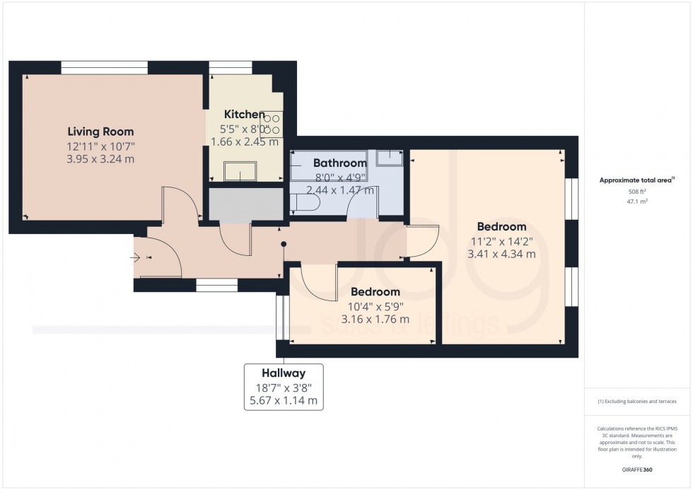 Floorplan for Moor Lane, Lancaster, LA1