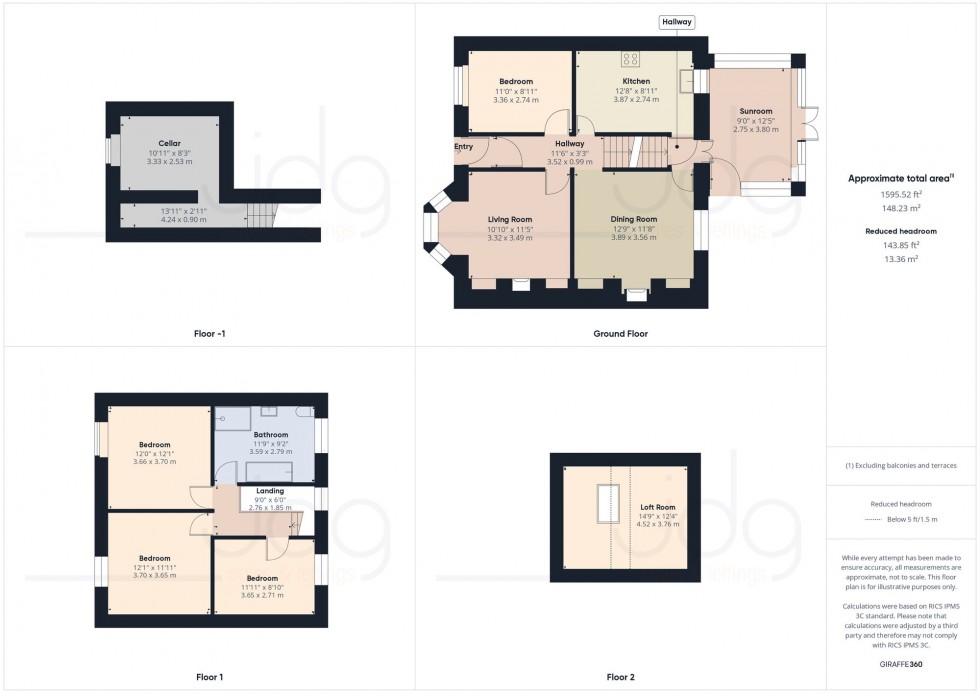 Floorplan for Derwent Road, Lancaster, LA1