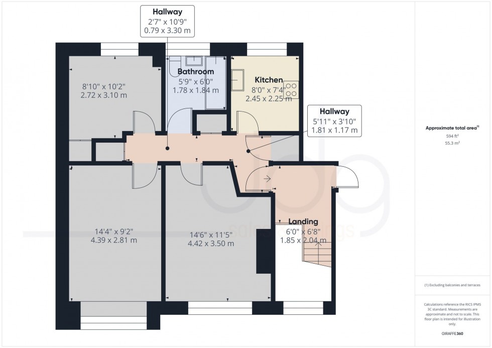 Floorplan for Peel Avenue, Heysham, LA3