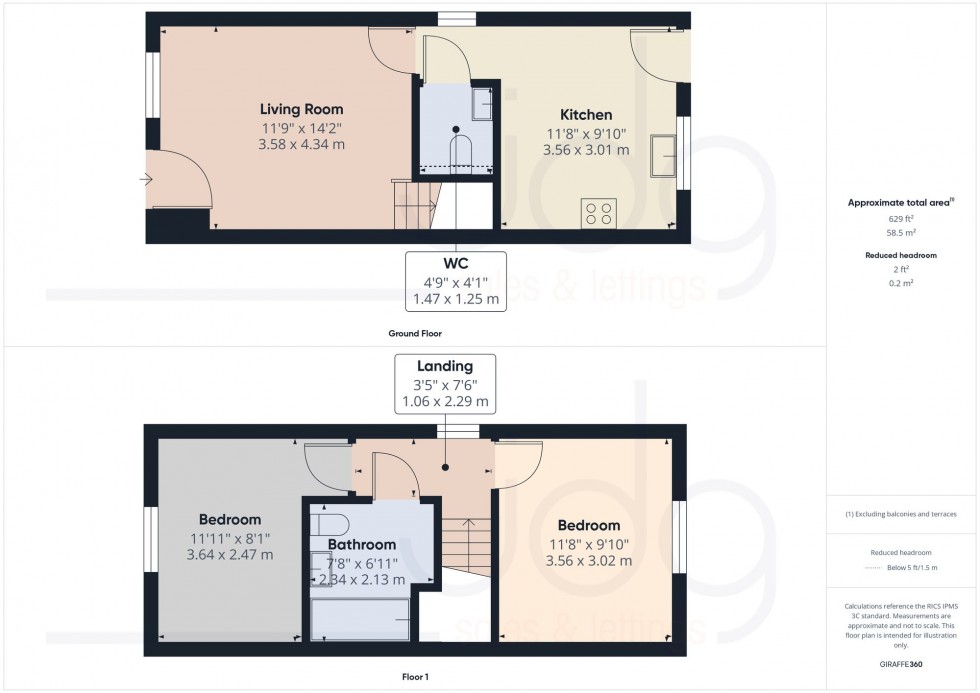 Floorplan for Forster Close, Galgate, LA2
