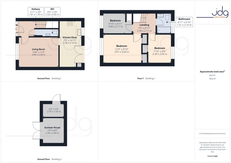 Floorplan for Stratford Close, Lancaster, LA1