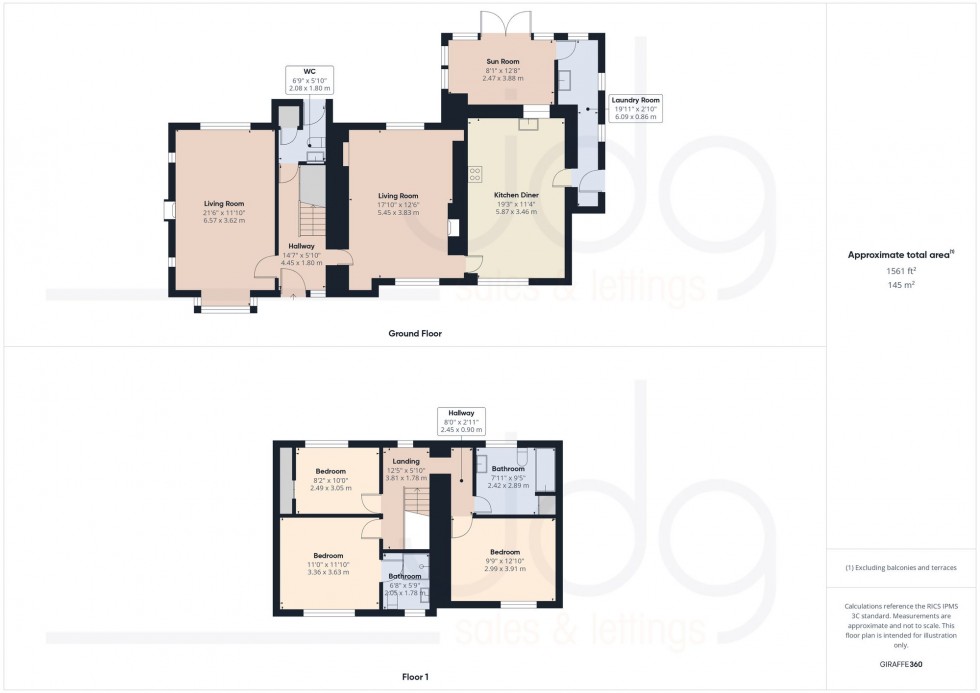 Floorplan for Chapel Lane, Overton, LA3