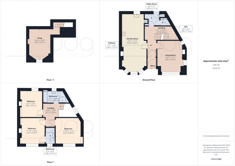 Floorplan for Ashfield Avenue, Lancaster, LA1