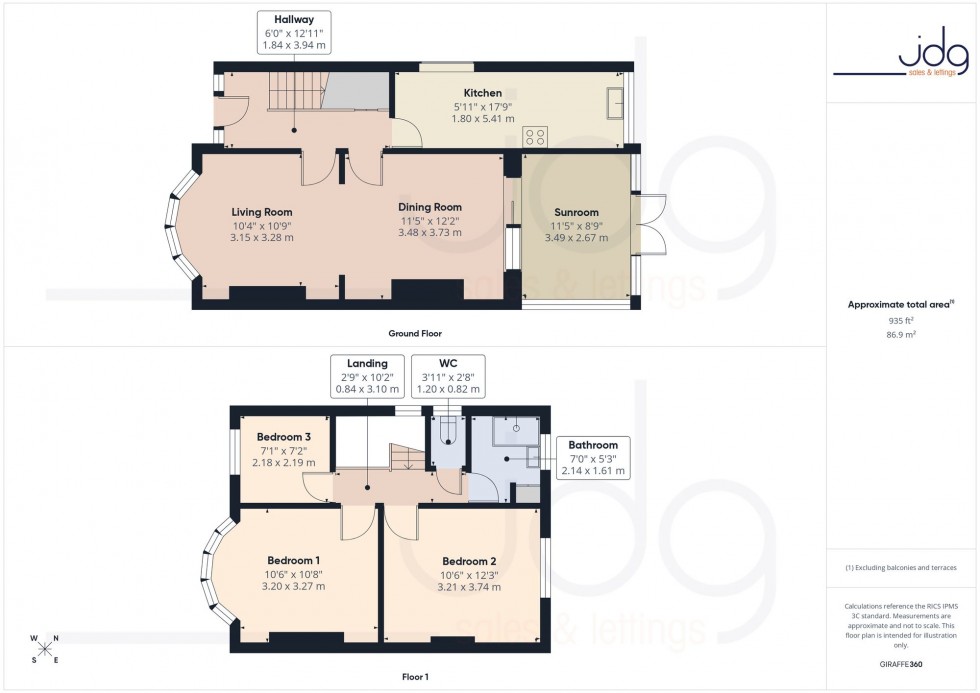 Floorplan for Torrisholme Road, Lancaster, LA1