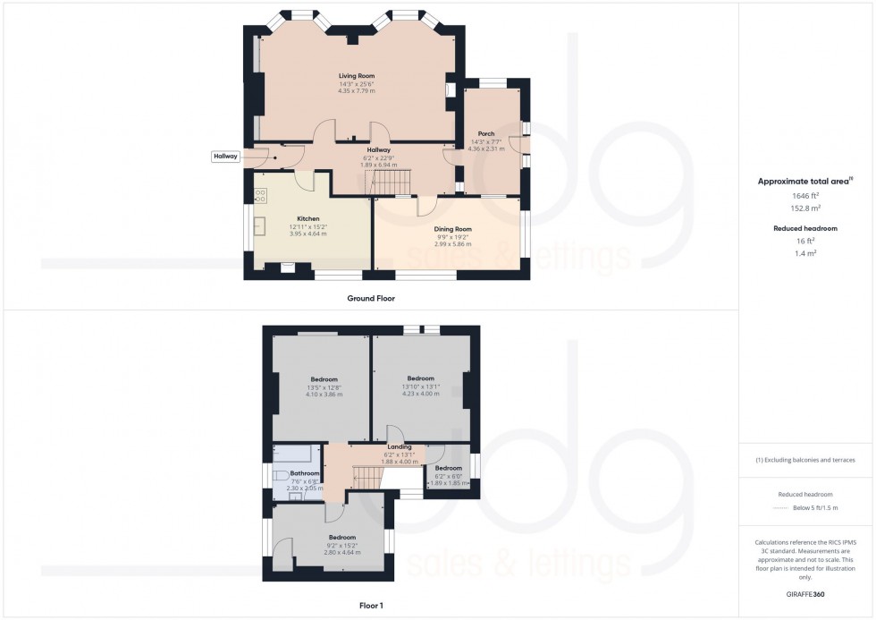 Floorplan for Lancaster Road, Slyne, LA2