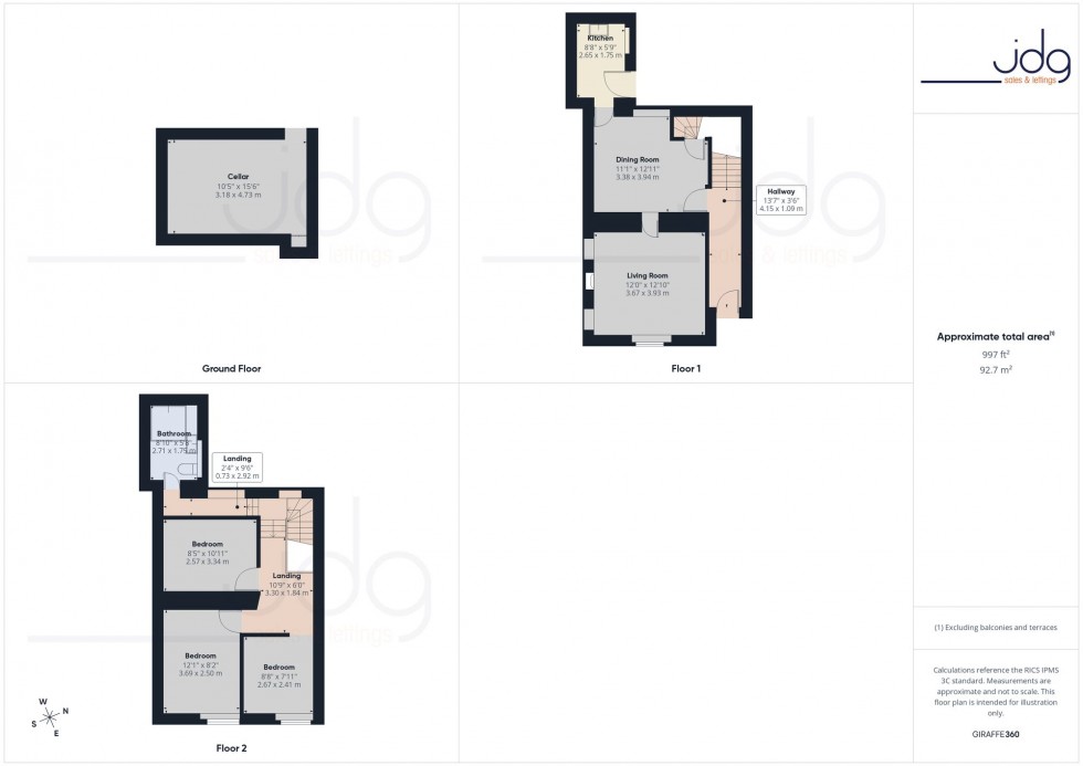 Floorplan for Thurnham Street, Lancaster, LA1