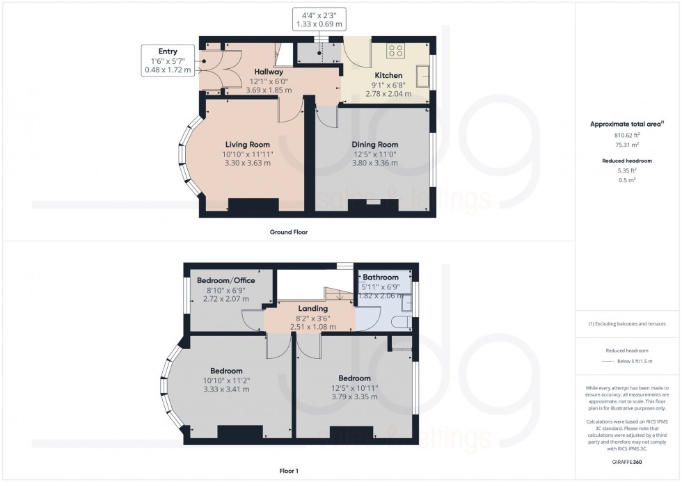 Floorplan for Cork Road, Lancaster, LA1