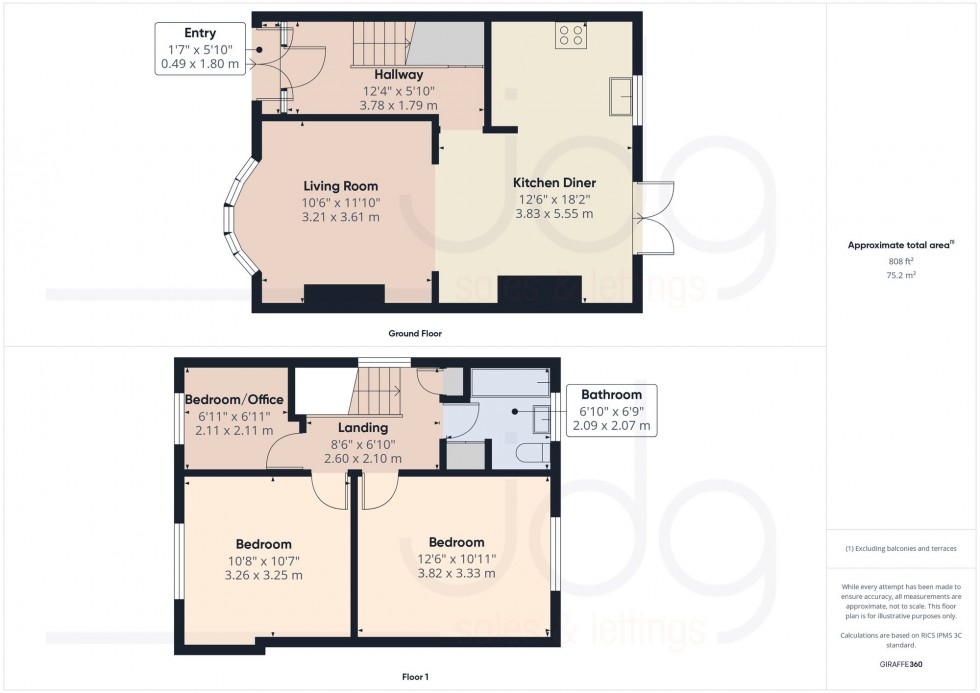 Floorplan for Bishopdale Road, Lancaster, LA1