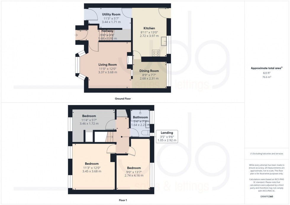 Floorplan for Ennerdale Close, Lancaster, LA1