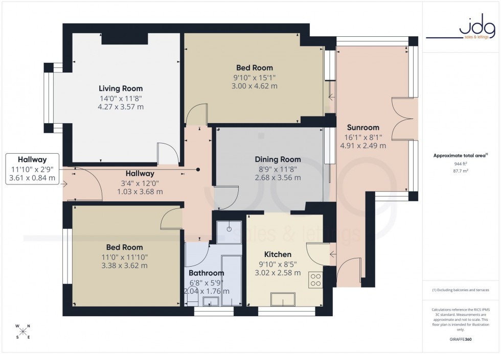 Floorplan for Anstable Road, Morecambe, LA4