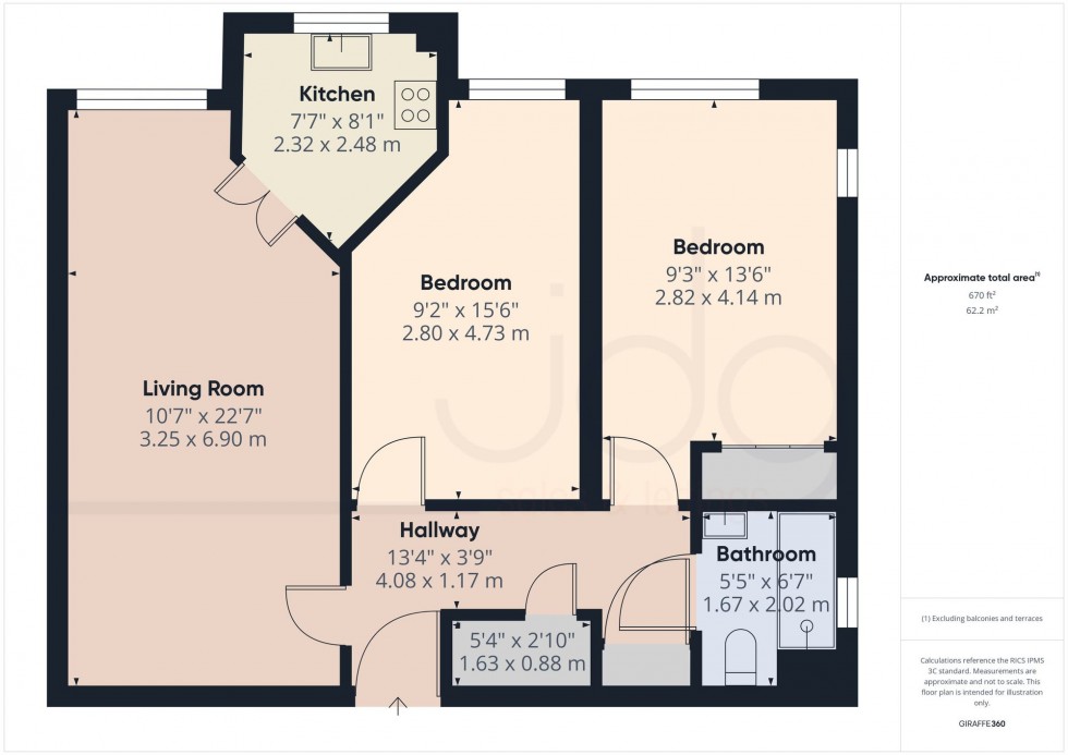 Floorplan for Euston Road, Morecambe, LA4