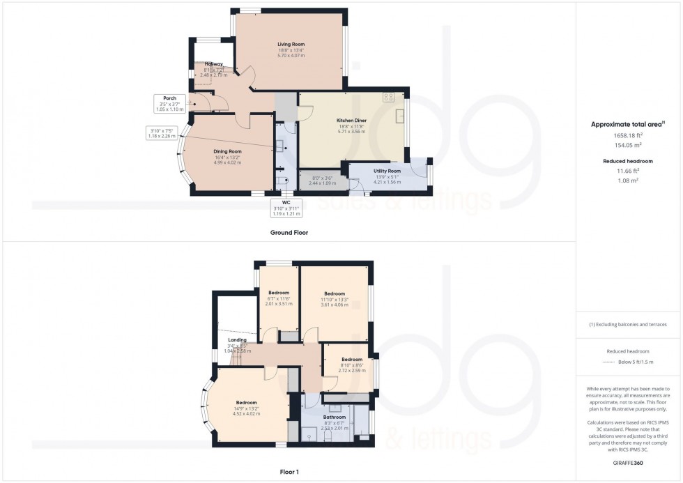 Floorplan for Hall Drive, Morecambe, LA4