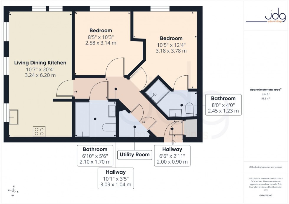 Floorplan for New Quay Road, Lancaster, LA1