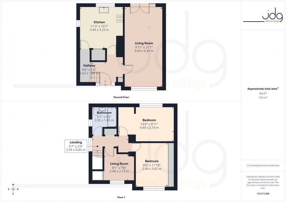 Floorplan for Pickthorn Close, Lancaster, LA1
