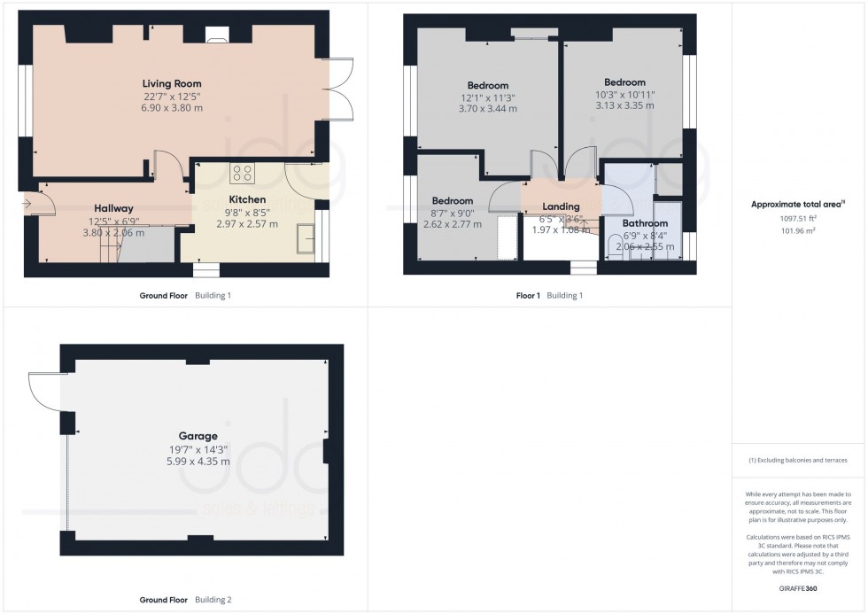 Floorplan for Langdale Road, Lancaster, LA1