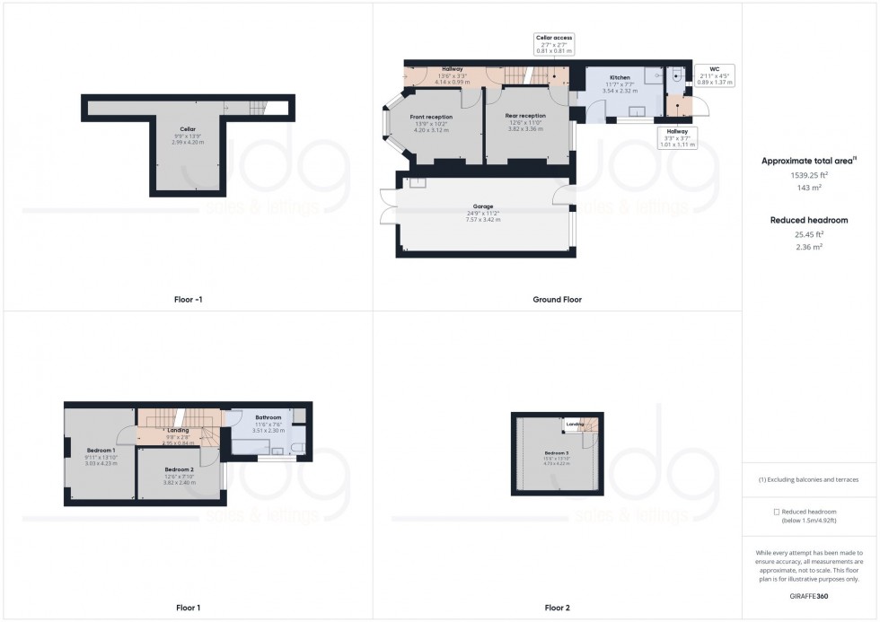 Floorplan for Borrowdale Road, Lancaster, LA1