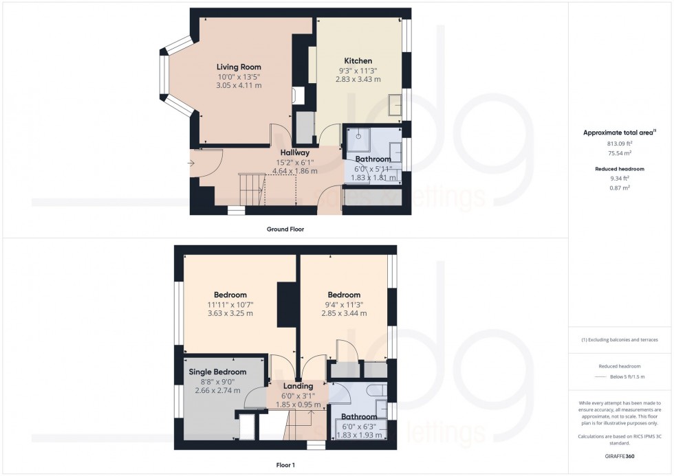 Floorplan for Barley Cop Lane, Lancaster, LA1